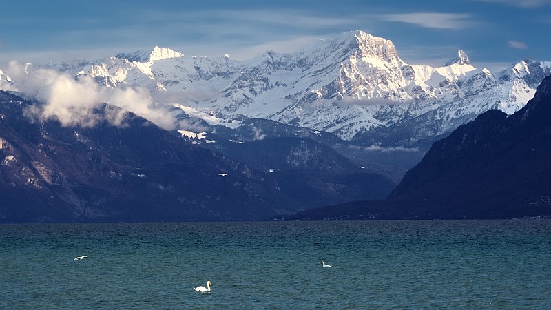 Lake Geneva and the Alps